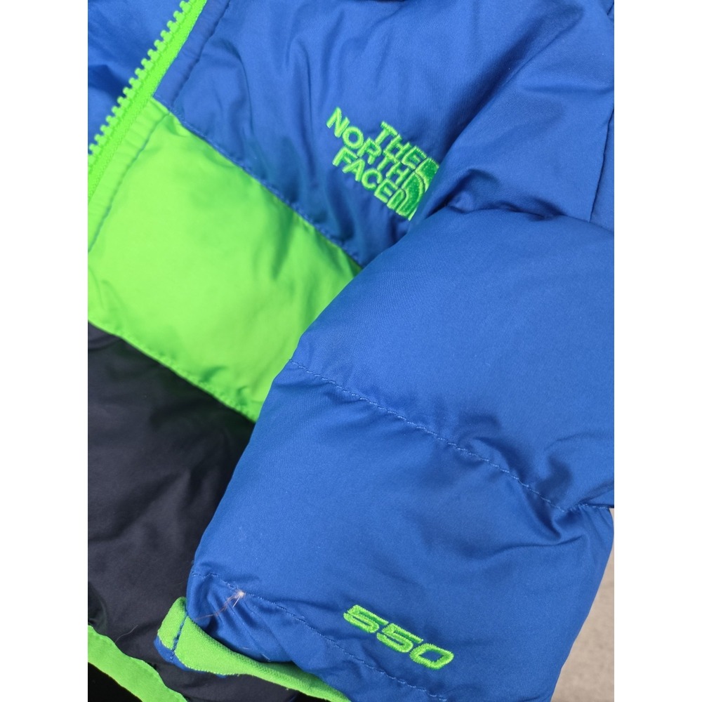 The North Face Moondoggy 550 Down Reversible Puffer Jacket Coat Boys 6-12 Mos